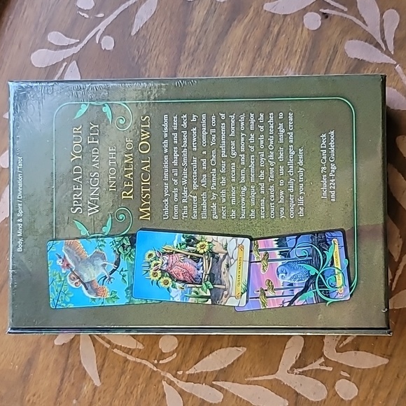 Tarot of the owls tarot deck with book never opened , tarot cards , oracle cards - Picture 3 of 3
